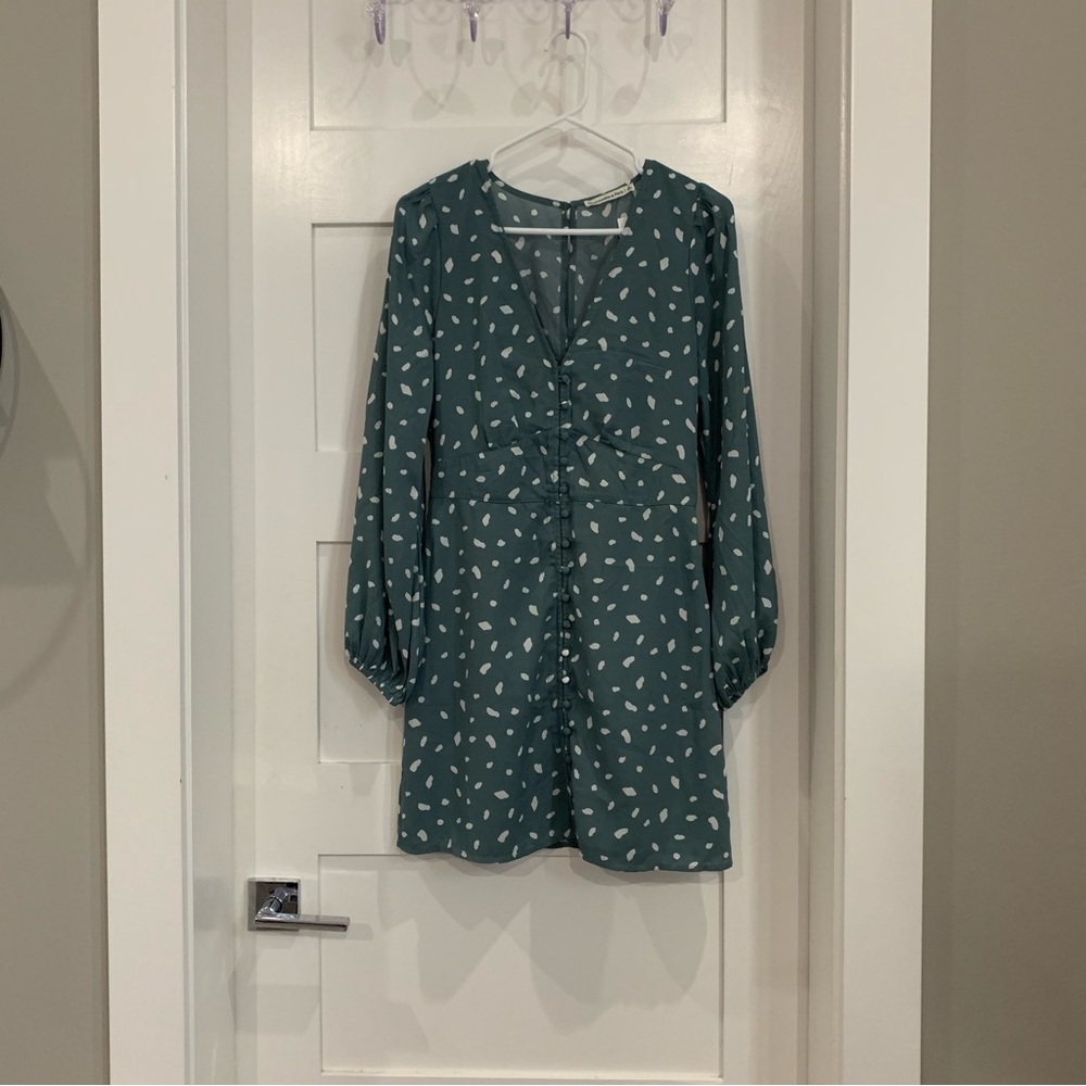 abercrombie & fitch polka dot mini dress